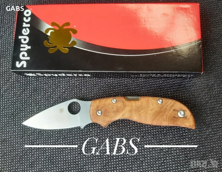 Сгъваем нож Spyderco Chaparral,дръжка Birdseye Maple, снимка 1