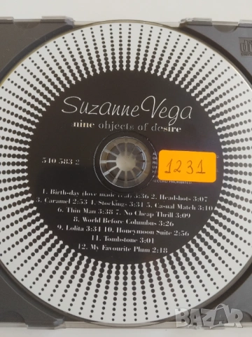 Suzanne Vega – Nine Objects Of Desire - матричен диск музика