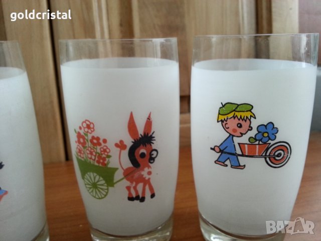 Ретро стъклени чаши , снимка 3 - Антикварни и старинни предмети - 38186483