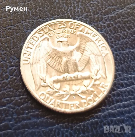 Quarter Dollar 1952-S-USA.Сребро!UNC!, снимка 5 - Нумизматика и бонистика - 42085583