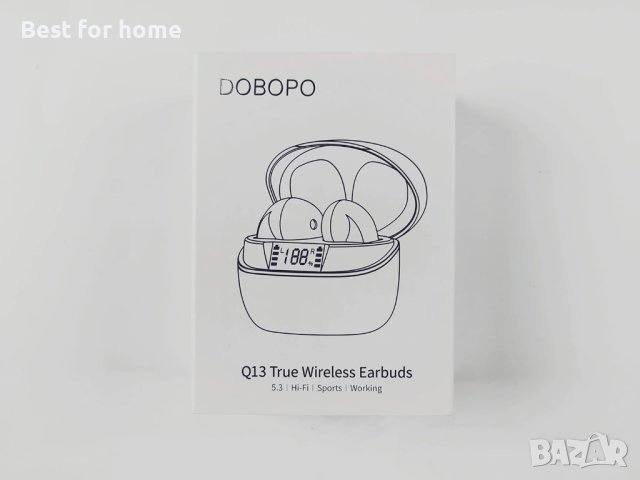 Безжични слушалки dobopo Q13, Bluetooth 5.3,вграден HD микрофон,IP7 мини водоустойчиви, снимка 2 - Слушалки, hands-free - 44239770