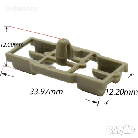 Комплект 8 сиви щипки за уплътнения на врати и капак BMW X5 E53, 7 , снимка 4 - Части - 53918445