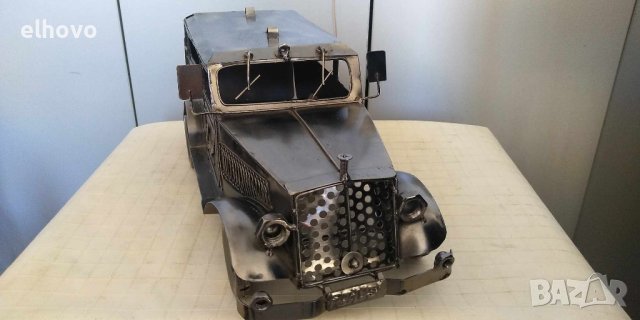 Ръчно изработена метална количка, снимка 9 - Антикварни и старинни предмети - 42778050