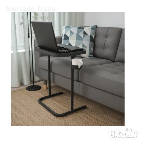 Метално бюро Mercado Trade, За ученици или работа, Черен, снимка 1