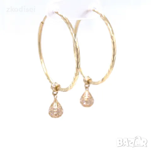 Златни обеци 3,94гр. 14кр. проба:585 модел:31424-5, снимка 2 - Обеци - 50173509