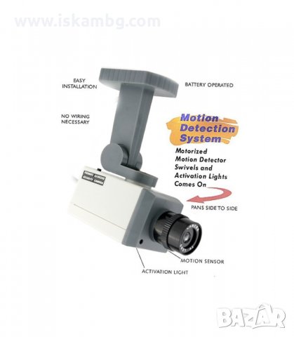 ФАЛШИВА КАМЕРА ЗА ВИДЕОНАБЛЮДЕНИЕ СЪС СЕНЗОР ЗА ДВИЖЕНИЕ - код ОСТРА, снимка 2 - Други - 34091115