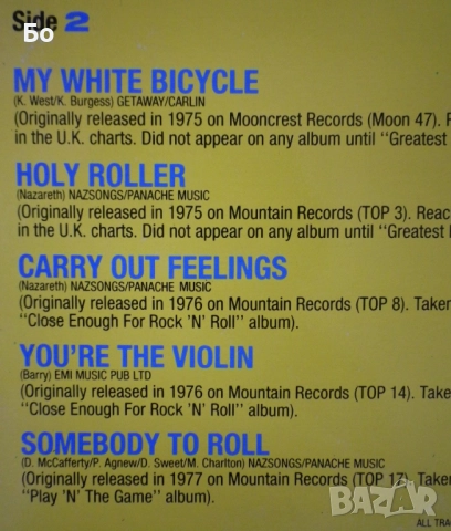 грамофонни плочи Nazareth, снимка 10 - Грамофонни плочи - 52472992