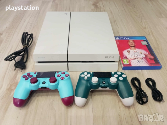 Playstation 4 бЯЛ уникален комплект, снимка 2 - PlayStation конзоли - 52429661