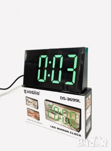 Настолен огледален часовник - Gaosiio DS-3699L, снимка 2 - Други - 48437079