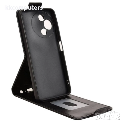 Кожен калъф за TCL 60R 5G - Вертикален флип, Магнитен, Стойка, Держател за карти, Вкл. Протектр, 4 Ц, снимка 6 - Калъфи, кейсове - 52937493