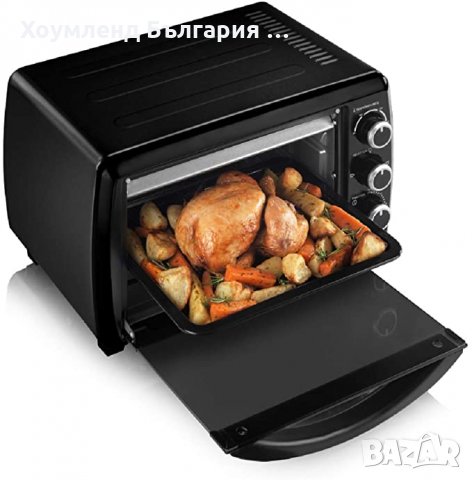 ГАРАНЦИЯ! Компактна фурна с терморегулатор до 230 градуса и таймер, снимка 2 - Печки, фурни - 30645653