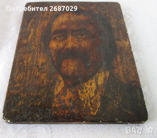 Разни: Пирография портрет, баба, дядо, поднос, портрет пирография, печат, снимка 2 - Декорация за дома - 31107078