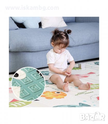 ДВУЛИЦЕВА ДЕТСКА ПОСТЕЛКА ЗА ИГРА С РАЗМЕРИ 2 Х 1.8 М. - код 2804, снимка 11 - Други - 33917190