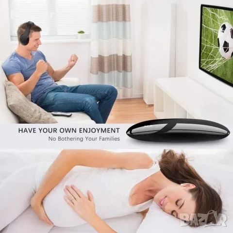 Безжични слушалки за телевизор YH680 с безжичен предавател, снимка 5 - Bluetooth слушалки - 47731771