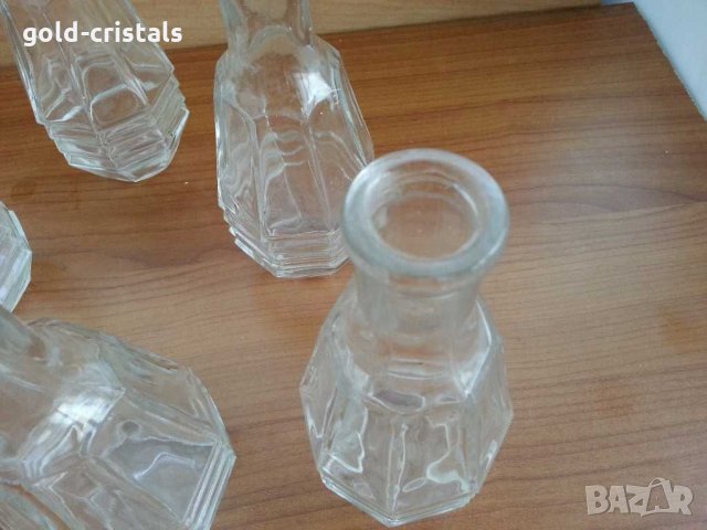 Ретро стъклени юзове юсчета юзчета шишенца, снимка 5 - Антикварни и старинни предмети - 29504315