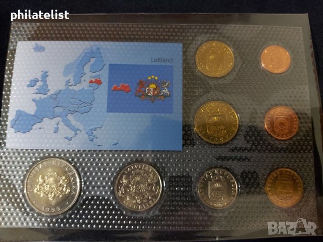 Комплектен сет - Латвия , 8 монети, снимка 2 - Нумизматика и бонистика - 37783133