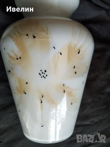 стъклена ваза в стил арт деко, снимка 2 - Вази - 30796529