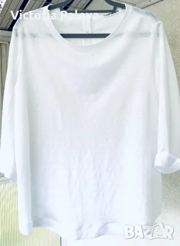 Лукс ленена блуза с копчета на гърба TRANSIT PAR-SUCH, снимка 12 - Блузи с дълъг ръкав и пуловери - 49902516