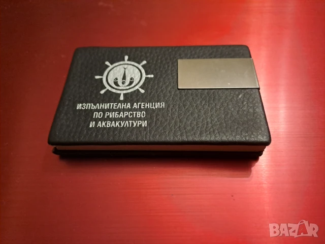 Визитник от метал и кожа, снимка 3 - Други - 51009986