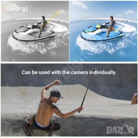 Невидим селфи стик Insta360, снимка 2 - Камери - 56480035
