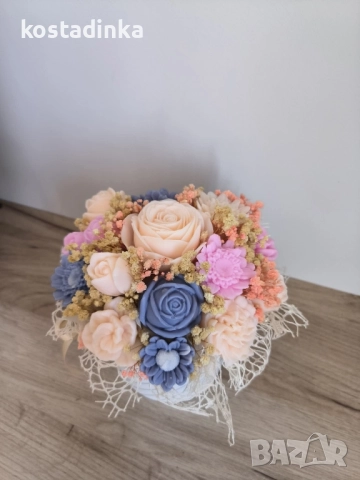 Сапунени букети , снимка 18 - Изкуствени цветя - 51714080