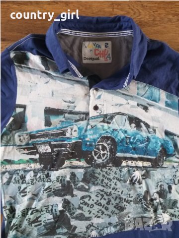 Desigual Desigual MUSTANG Polo - страхотна мъжка тениска КАТО НОВА, снимка 4 - Тениски - 29545942