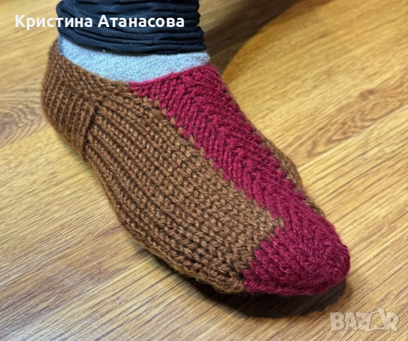 🧶 Ръчно плетени терлици – 6 лв/чифт, снимка 3 - Други - 52080279