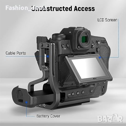 Нова L скоба, съвместима с Nikon Z9 алуминиева сплав фотоапарат, снимка 4 - Чанти, стативи, аксесоари - 42270459