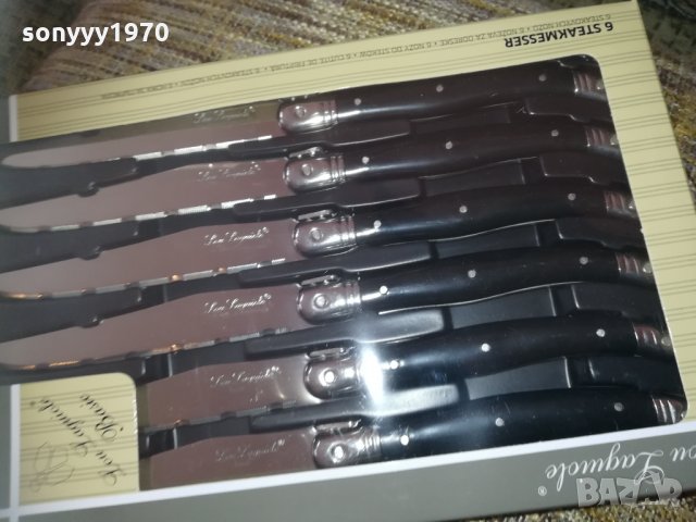 laguiole 6бр BLACK-knives france 2002211330, снимка 7 - Колекции - 31886749