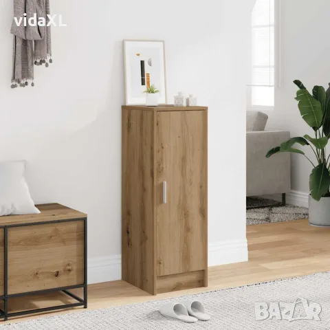 vidaXL Шкаф за обувки, дъб артизан, 32x35x92 см, инженерно дърво, снимка 2 - Шкафове - 56148192