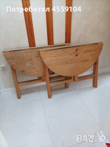 Чамова Кръгла Разтегателна Маса, снимка 6 - Маси - 52976699