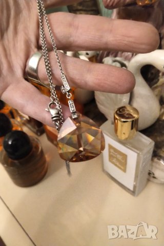 JOOP МЕДАЛЬОН масивно сребро и кристал, снимка 8 - Колиета, медальони, синджири - 44373927