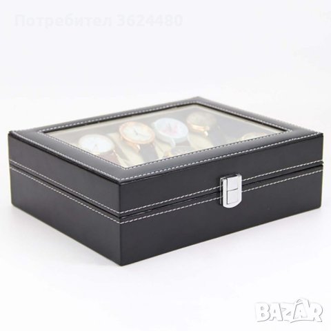 Кожена кутия за 10 часовника