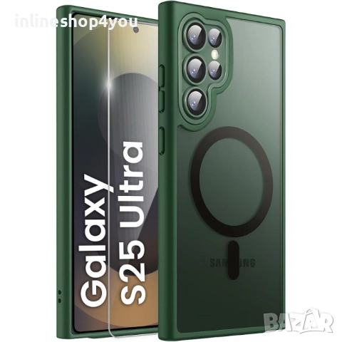 Матов MAGSAFE Кейс за Samsung Galaxy S25 Ultra, снимка 8 - Калъфи, кейсове - 51748831