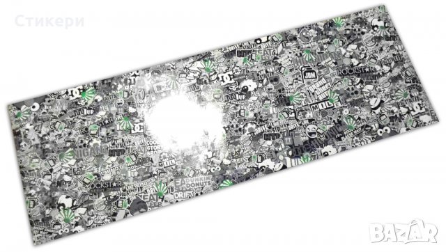 Стикер BOMB 150х50см JDM руло Чернобял + ЗЕЛЕНО , снимка 4 - Аксесоари и консумативи - 30335389