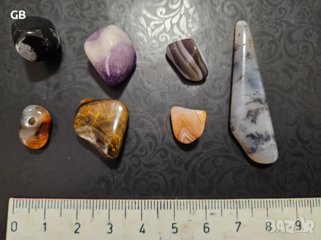 Полускъпоценни камъни, снимка 3 - Бижутерийни комплекти - 53219044