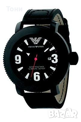 Мъжки кварцов аналогов часовник Armani Sport с гривна от телешка кожа AR5832