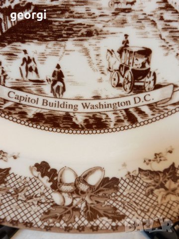 Английска декоративна порцеланова чиния , снимка 4 - Декорация за дома - 40726038