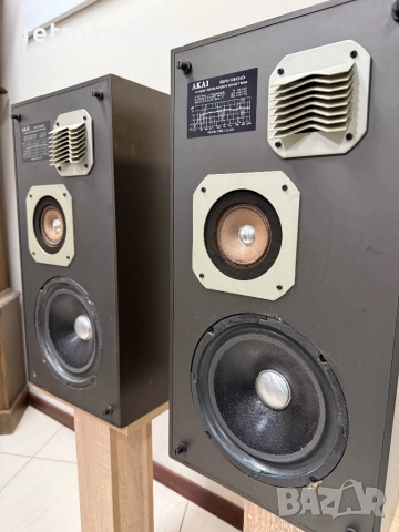 🔊Ретро трилентови тонколони AKAI SR-1300 - 50-50W - 8 ома🔊, снимка 2 - Тонколони - 51895948