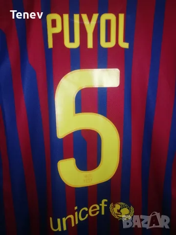 Barcelona Puyol Nike 2011-2012 оригинална тениска фланелка Барселона Пуйол екип , снимка 3 - Тениски - 50078745