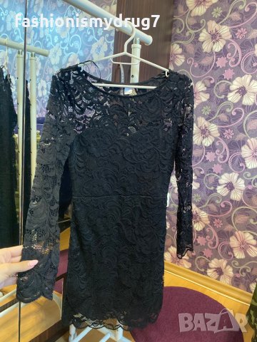 H&M къса дантелена рокля , снимка 9 - Рокли - 30117826