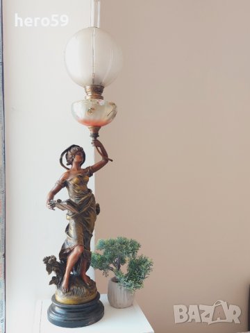 Антикварна газена лампа -19 век., снимка 16 - Антикварни и старинни предмети - 40050782