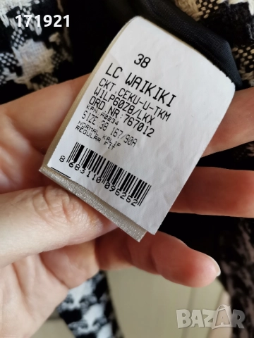 Дамско сако вълна-лен-памук М-Л, снимка 6 - Сака - 51709121