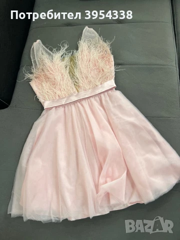 Рокля розова Юнона , снимка 3 - Рокли - 51205472
