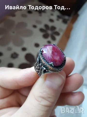 Уникален мъжки бутиков сребърен пръстен , снимка 2 - Пръстени - 47880756