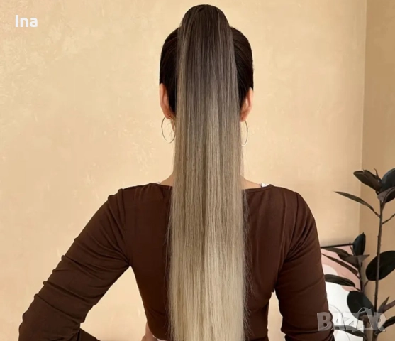 Опашка екстеншън омбре , снимка 2 - Аксесоари за коса - 51772163