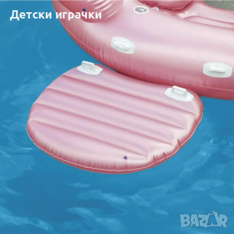 Надуваем дюшек парти остров Фламинго INTEX, 422 x 373 x 185 см, снимка 6 - Надуваеми играчки - 51107594