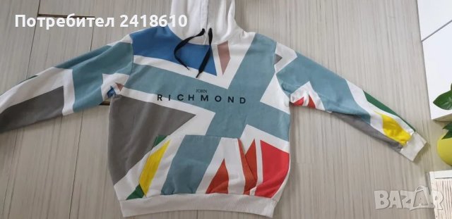 John Richmond Mens Hoodie Size М НОВО! ОРИГИНАЛ! Мъжки Суичър!, снимка 8 - Суичъри - 48071613