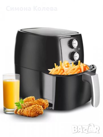 ✨Фритюрник DECAKILA Air Fryer, 4.5 L, 1400 W, НОВ , 2 г. ГАРАНЦИЯ , снимка 1