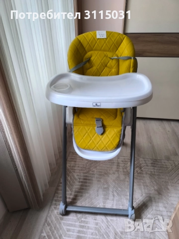 Стол за хранене LORELLI PARTY Lemon Curry Leather , снимка 2 - Столчета за хранене - 52638592